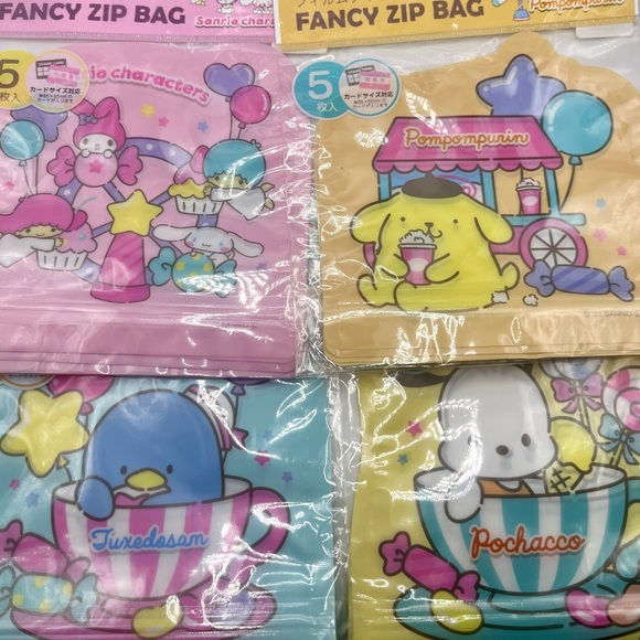 Sanrio Characters Carnival Fun Zip Top Bag Complete set of 6 - Picture 4 of 6